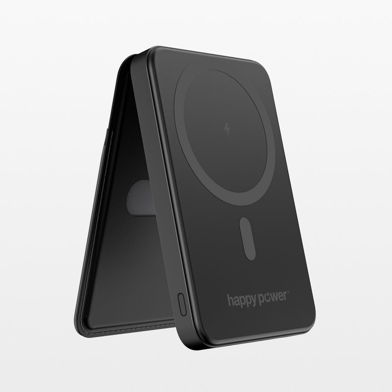 Stockholm Mobil Lommebok Powerbank Svart - Happy Power Nordic AS