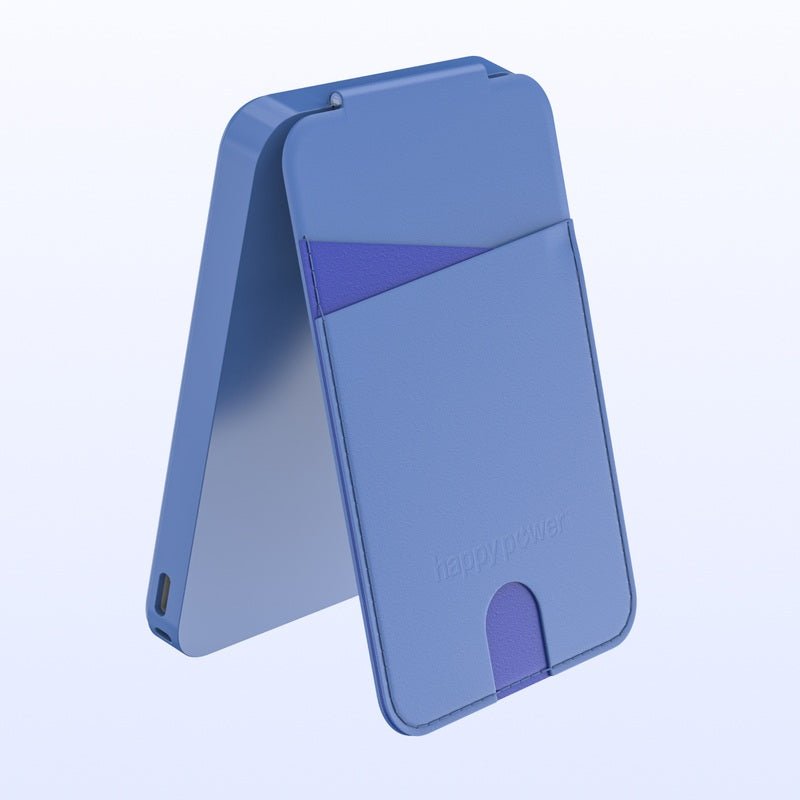 Stockholm Mobile Wallet Powerbank Blue - Happy Power Nordic AS