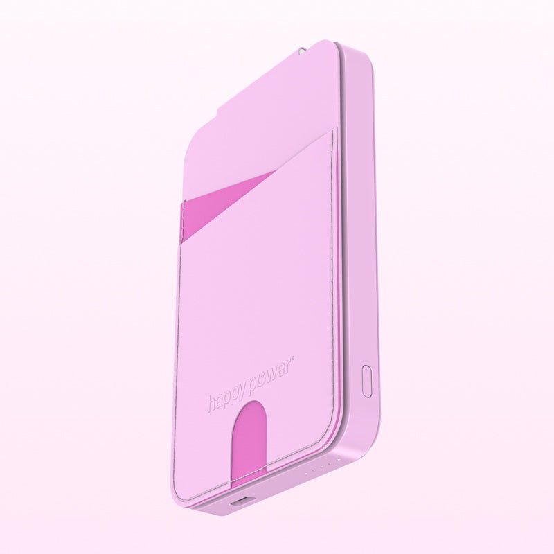 Stockholm Mobil Lommebok Powerbank Rosa - Happy Power Nordic AS