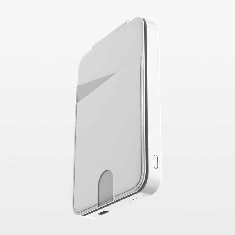 Stockholm Mobil Lommebok Powerbank Hvit - Happy Power Nordic AS