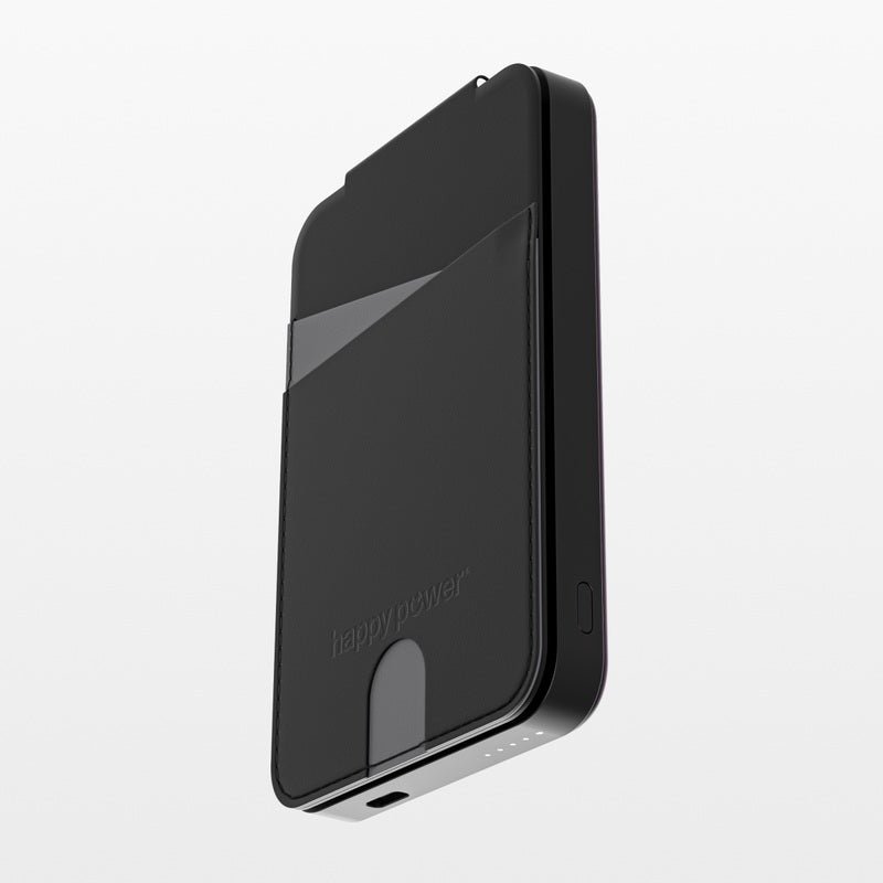 Stockholm Mobil Lommebok Powerbank Svart - Happy Power Nordic AS